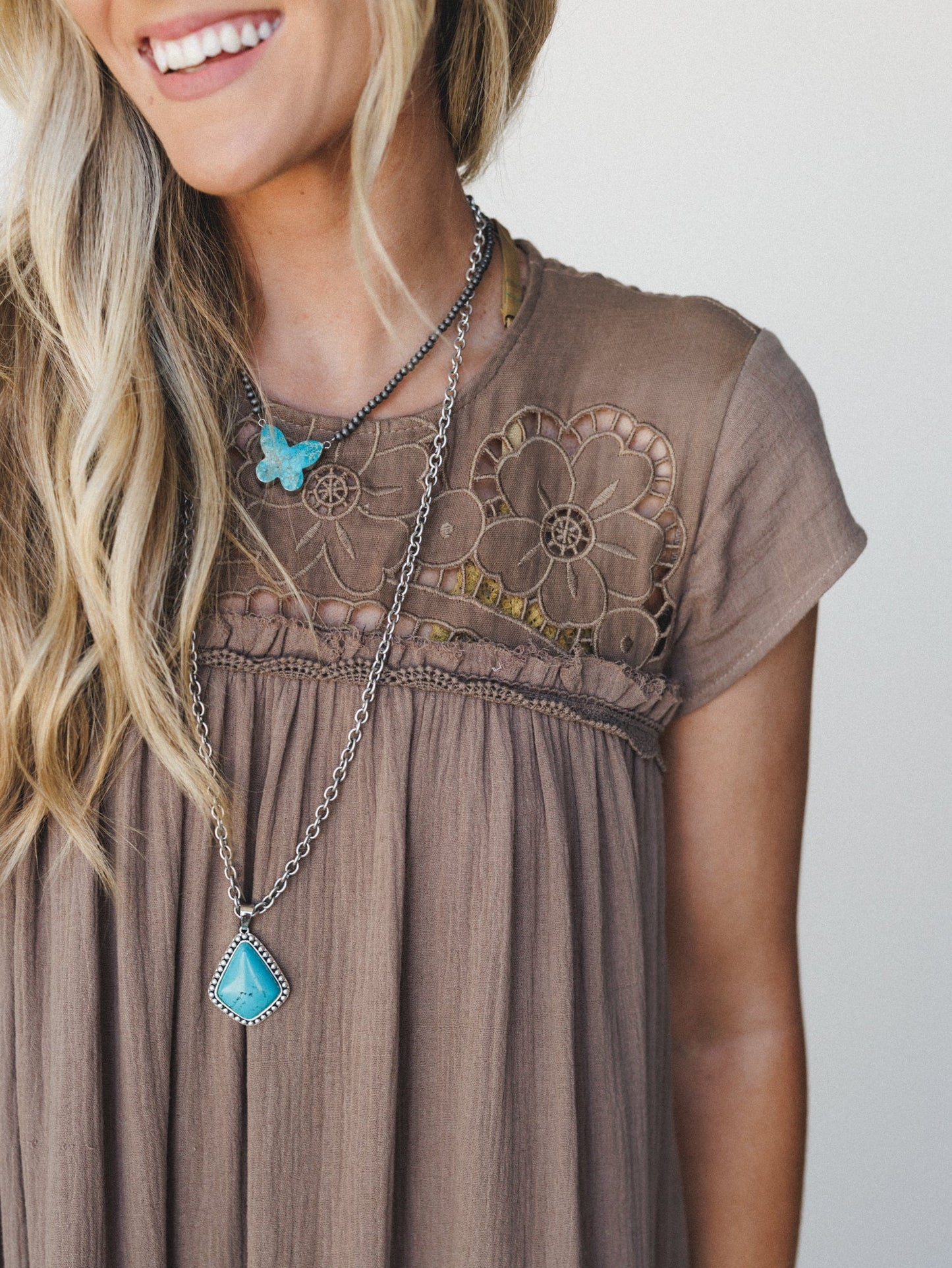 Lavender Loom Dress - Mocha