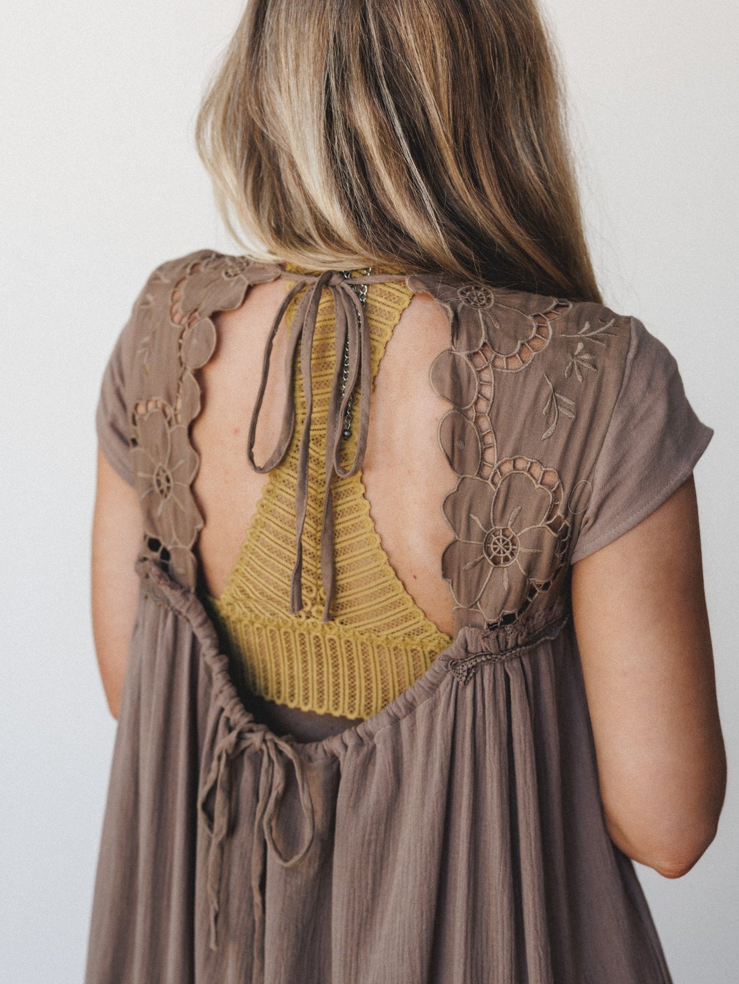 Lavender Loom Dress - Mocha