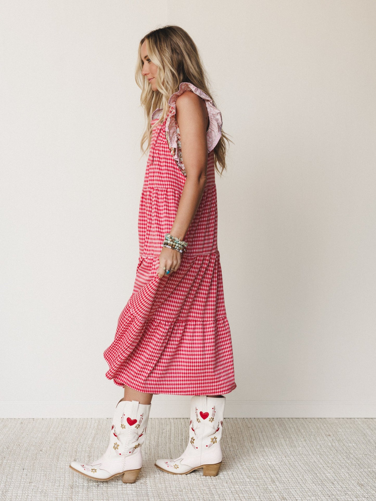 The Nest Under The Palms Dress - Red