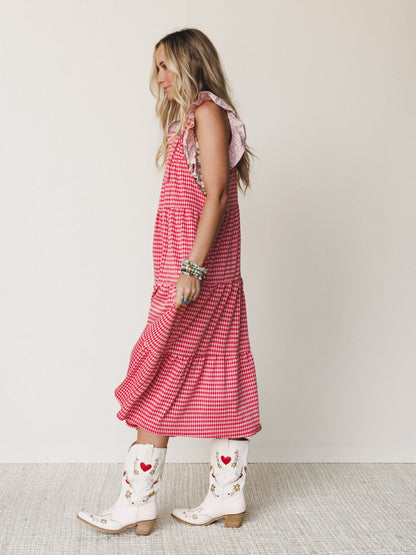 The Nest Under The Palms Dress - Red
