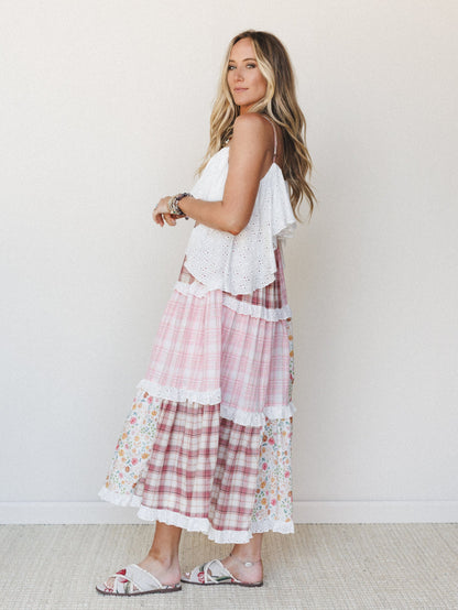 Nature Gathering Dress - Pink Multi