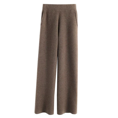 Ayana Cozy Knit Straight-Leg Pants