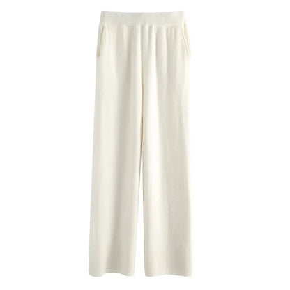 Ayana Cozy Knit Straight-Leg Pants