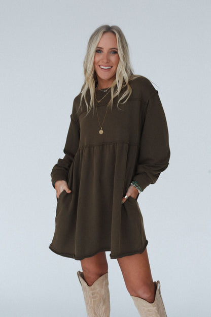 Estelle Dress - Olive