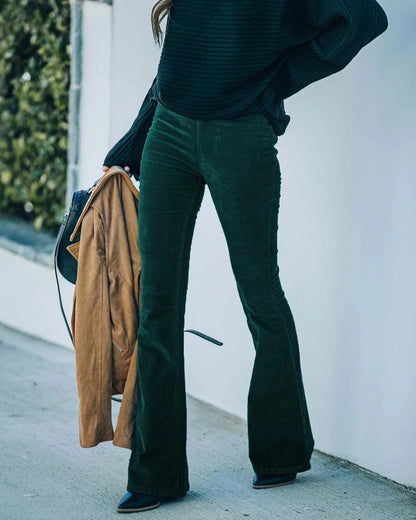 Women's Trendy High Waisted Flared Trousers | For Everyday Wear