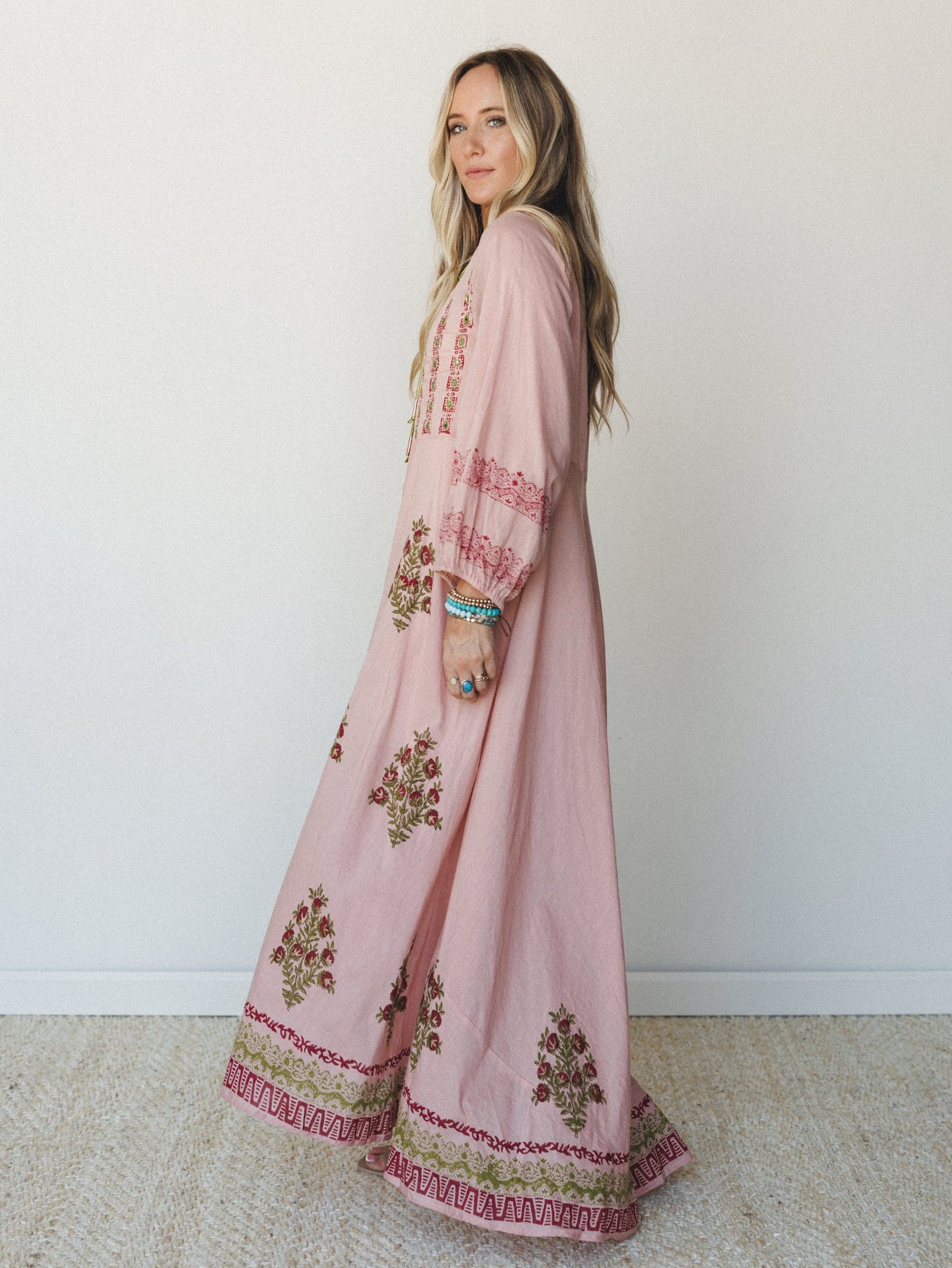 Bali Song Maxi Dress - Pink Multi