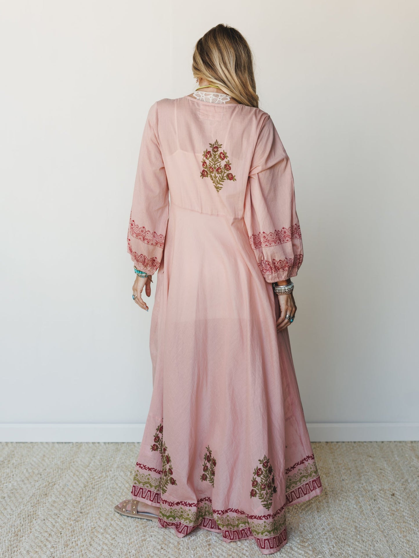 Bali Song Maxi Dress - Pink Multi