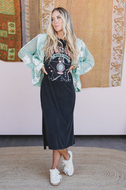 World Tour Tee Dress - Black