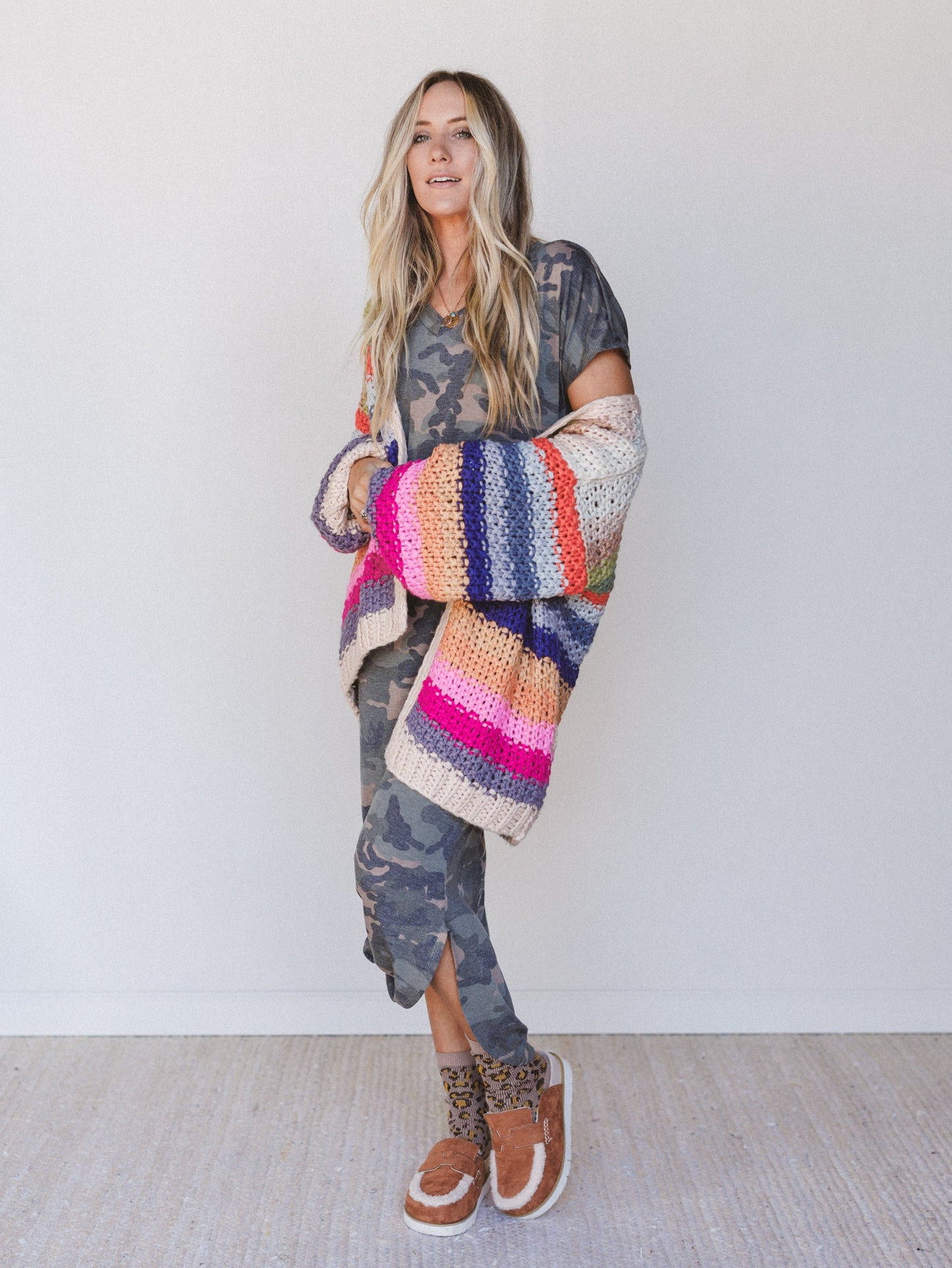 Call It Comfort Tee Dress - Camo