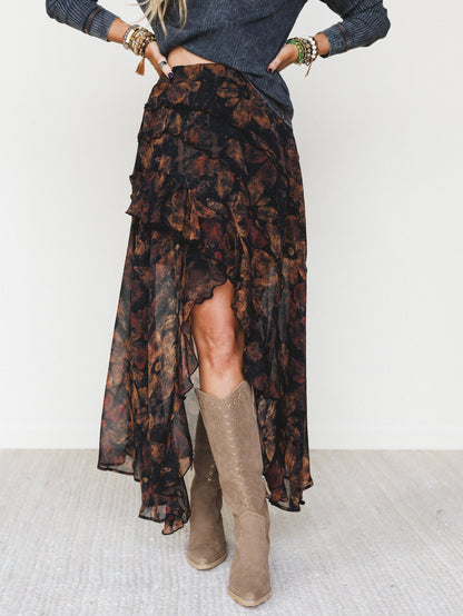 Frill Seeker Skirt - Black - Pre Order