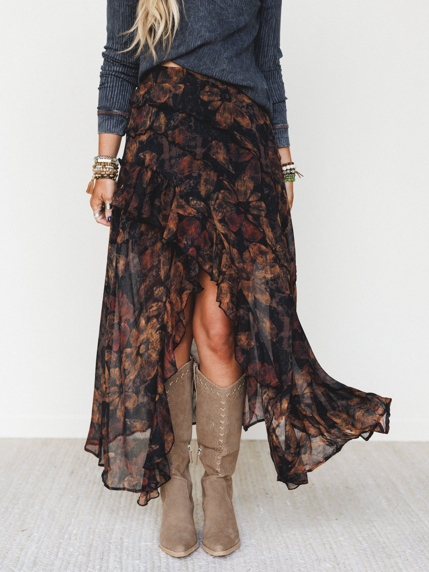 Frill Seeker Skirt - Black - Pre Order