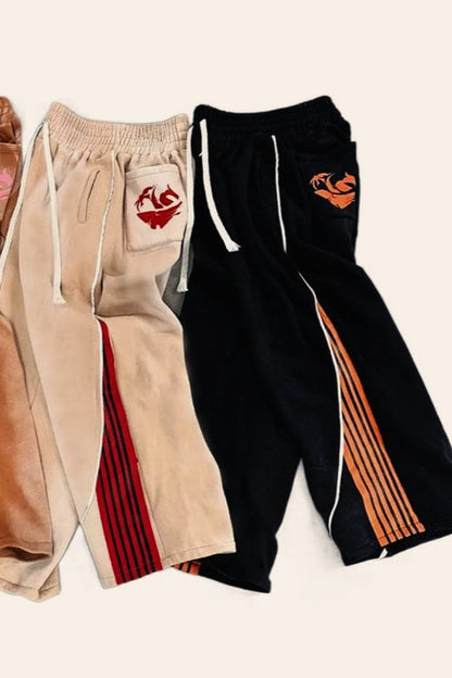 Retro High Street Loose Fit Pants