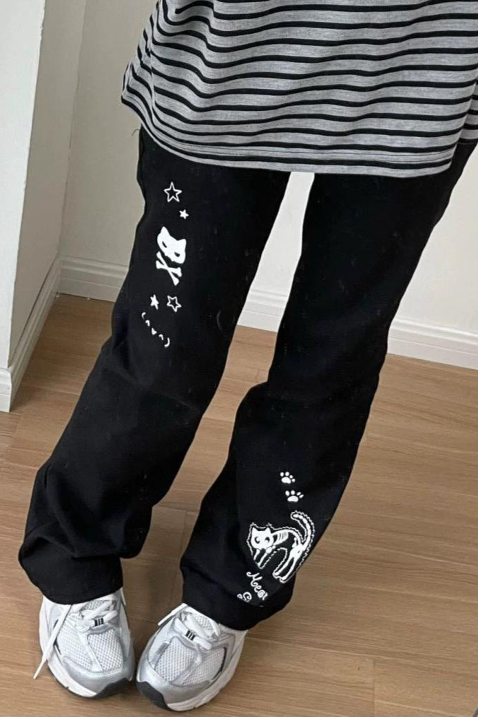 Cute Otaku Style Versatile Pants