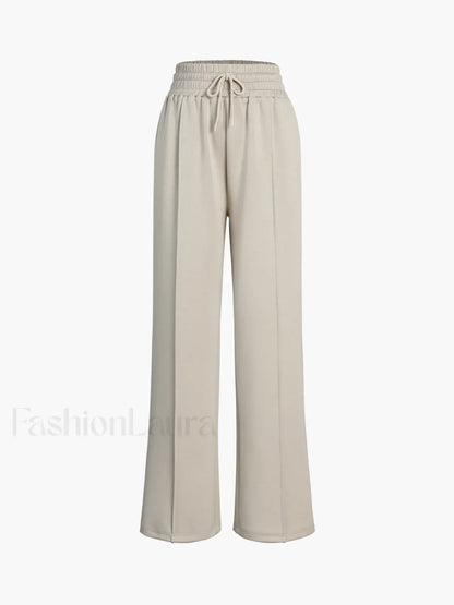 City Walk Graceful Wide Leg Sweatpants