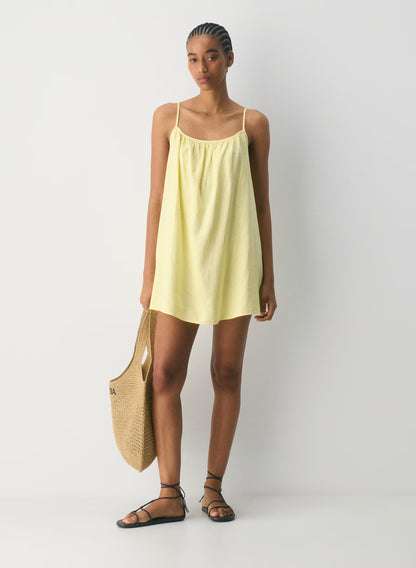 Wellbeing Linen Mini Dress