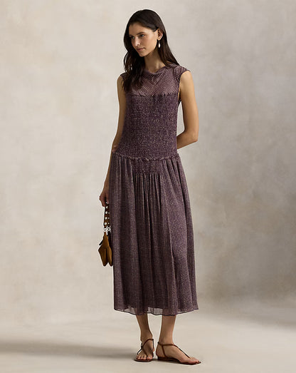 Crinkle Printed Dress