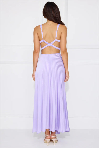 Dazzling Opulence Maxi Dress Lilac