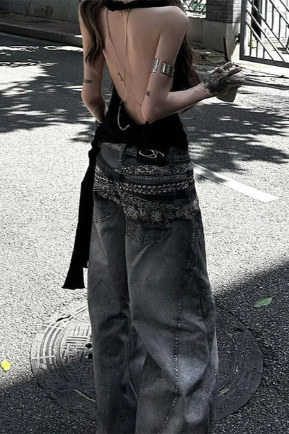 Y2K Casual Baggy Wide Leg Pants