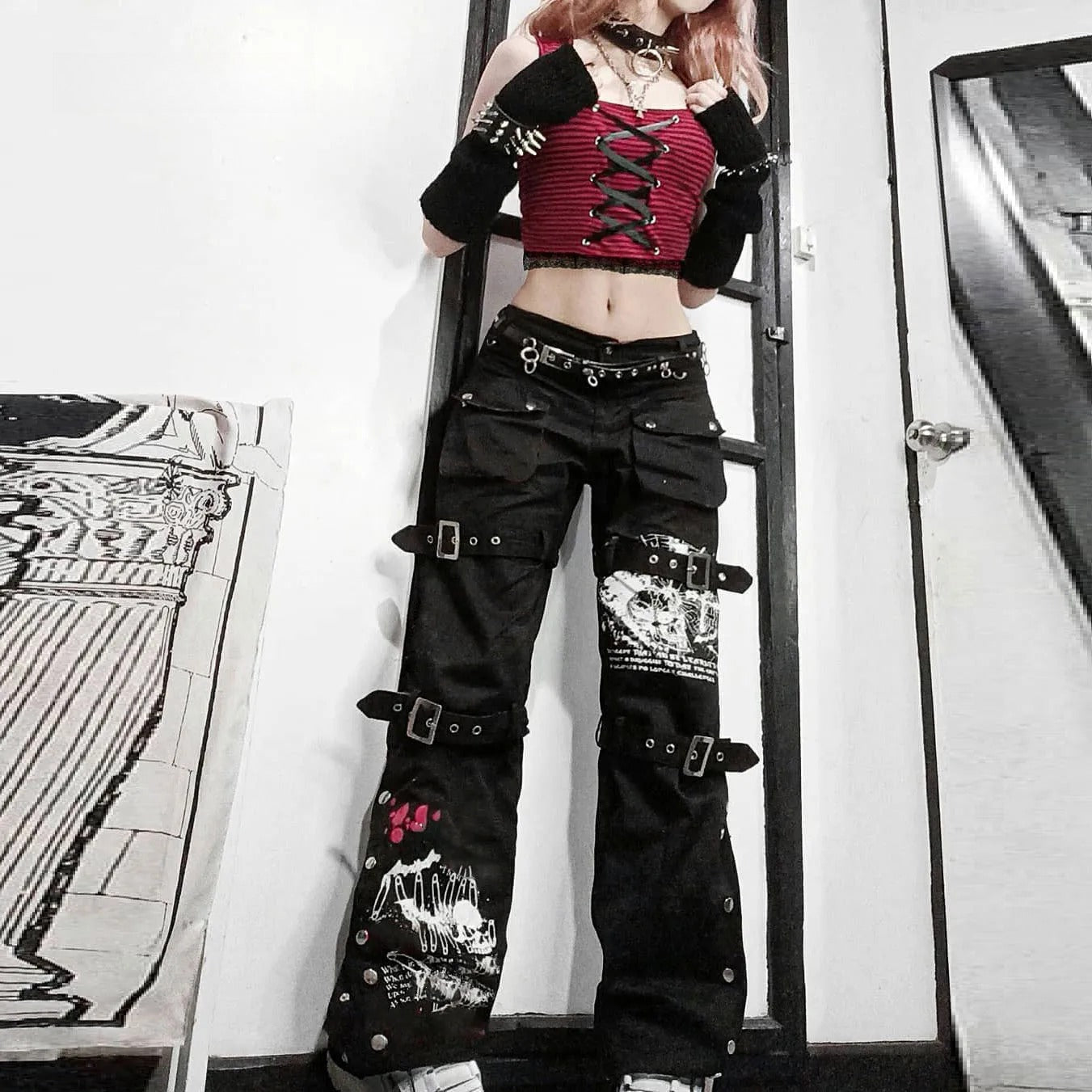 Print Street Style Pants