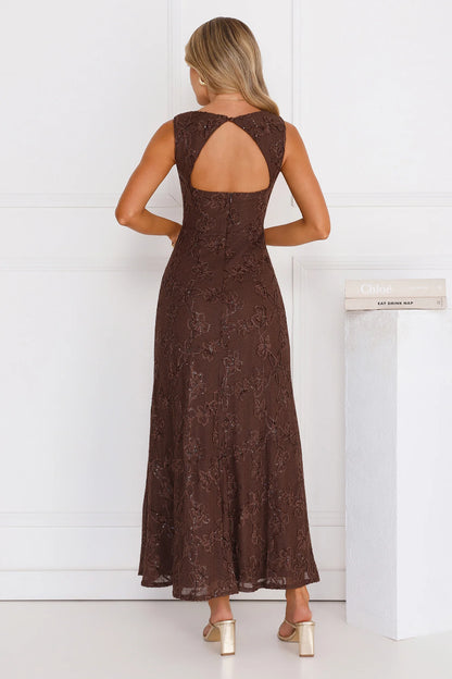 Stay Fab Maxi Dress Brown