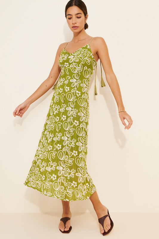 Trina Corded Textured Slip Dress
