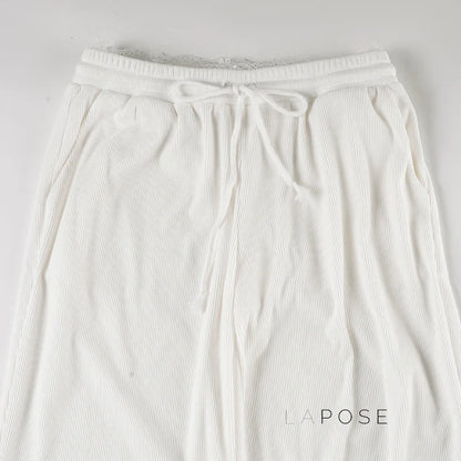 Alba Lace Patchwork Corduroy Pants