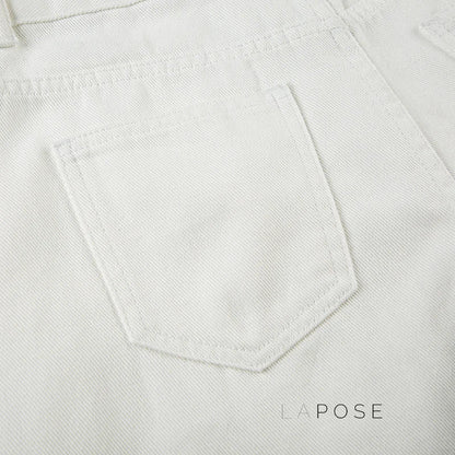 Andria White Straight-Leg Jeans