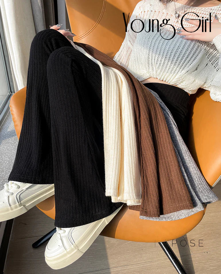 Makeda Knitted Flare Pants