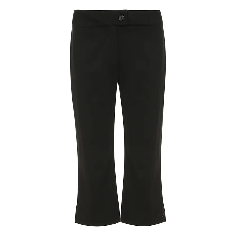 Novalynn Slit Hem Midi Pants