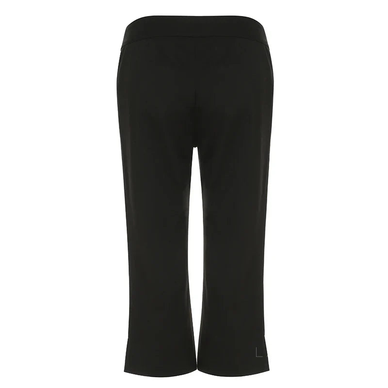 Novalynn Slit Hem Midi Pants