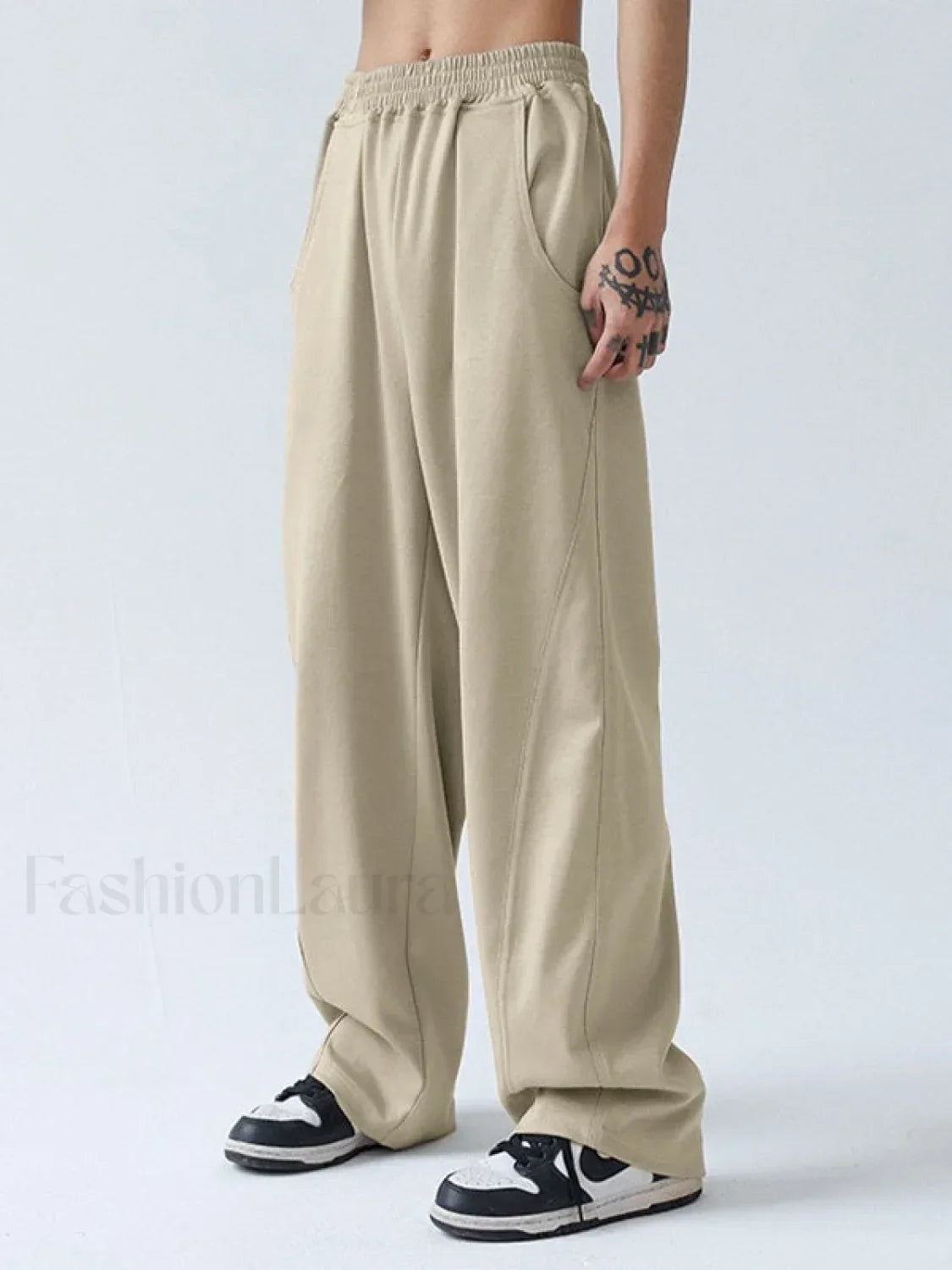Men's Paneled Loose Casual Pants