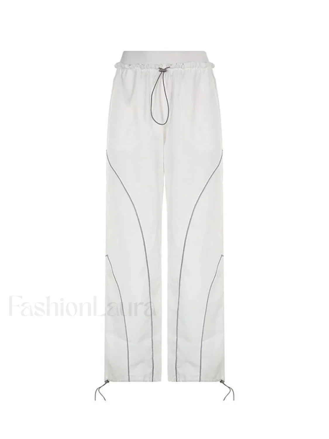 Pintuck Detail Straight Leg Pants