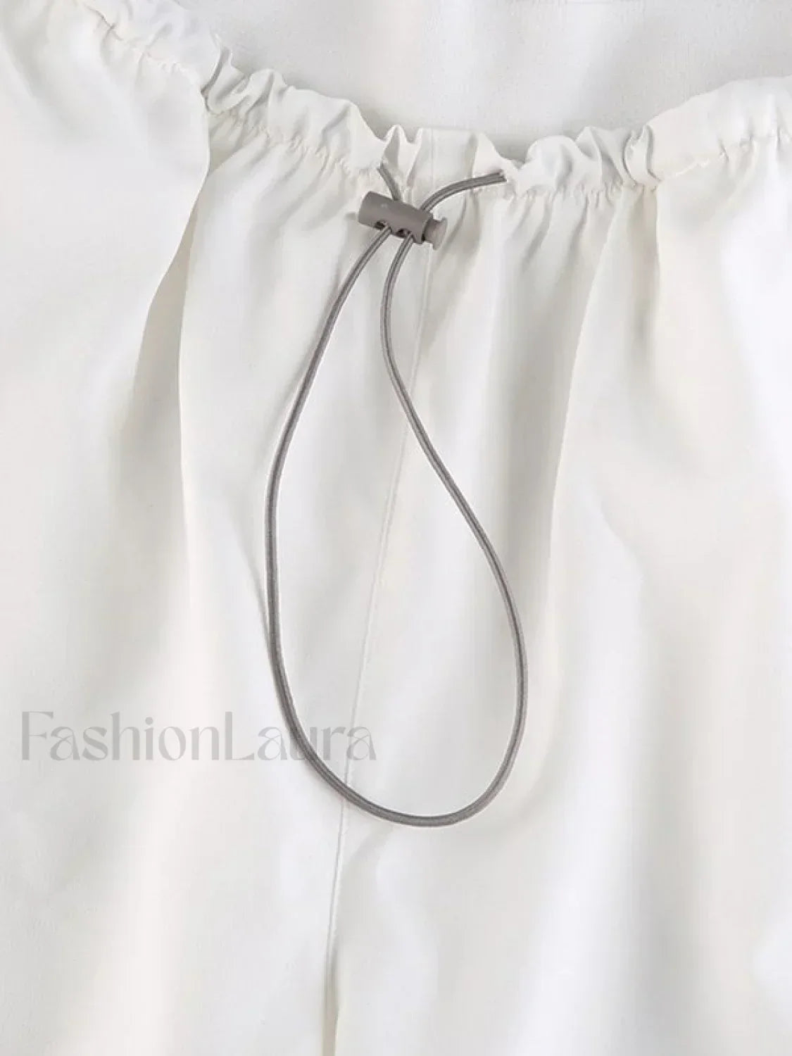 Pintuck Detail Straight Leg Pants