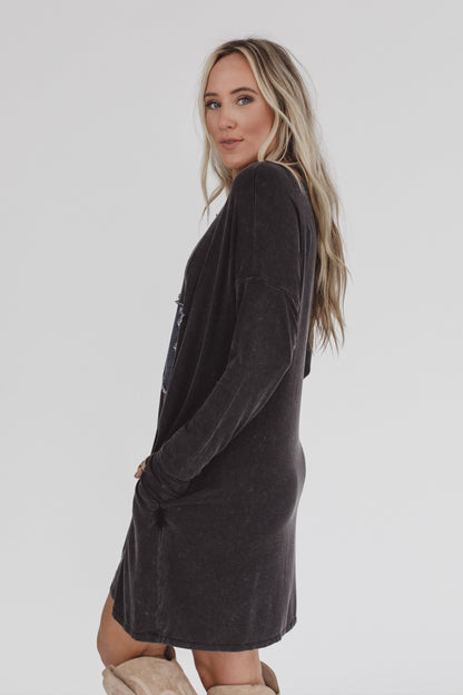 Sonora Star Patch Dress - Charcoal - Pre Order