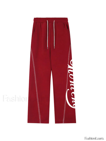 Stitch Design Logo Baggy Sweatpants
