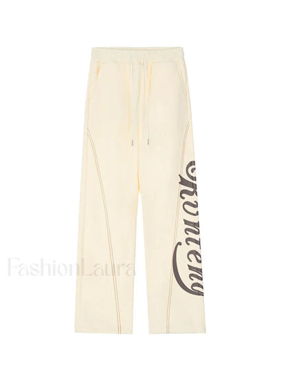 Stitch Design Logo Baggy Sweatpants