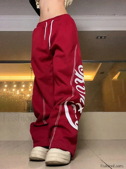 Stitch Design Logo Baggy Sweatpants