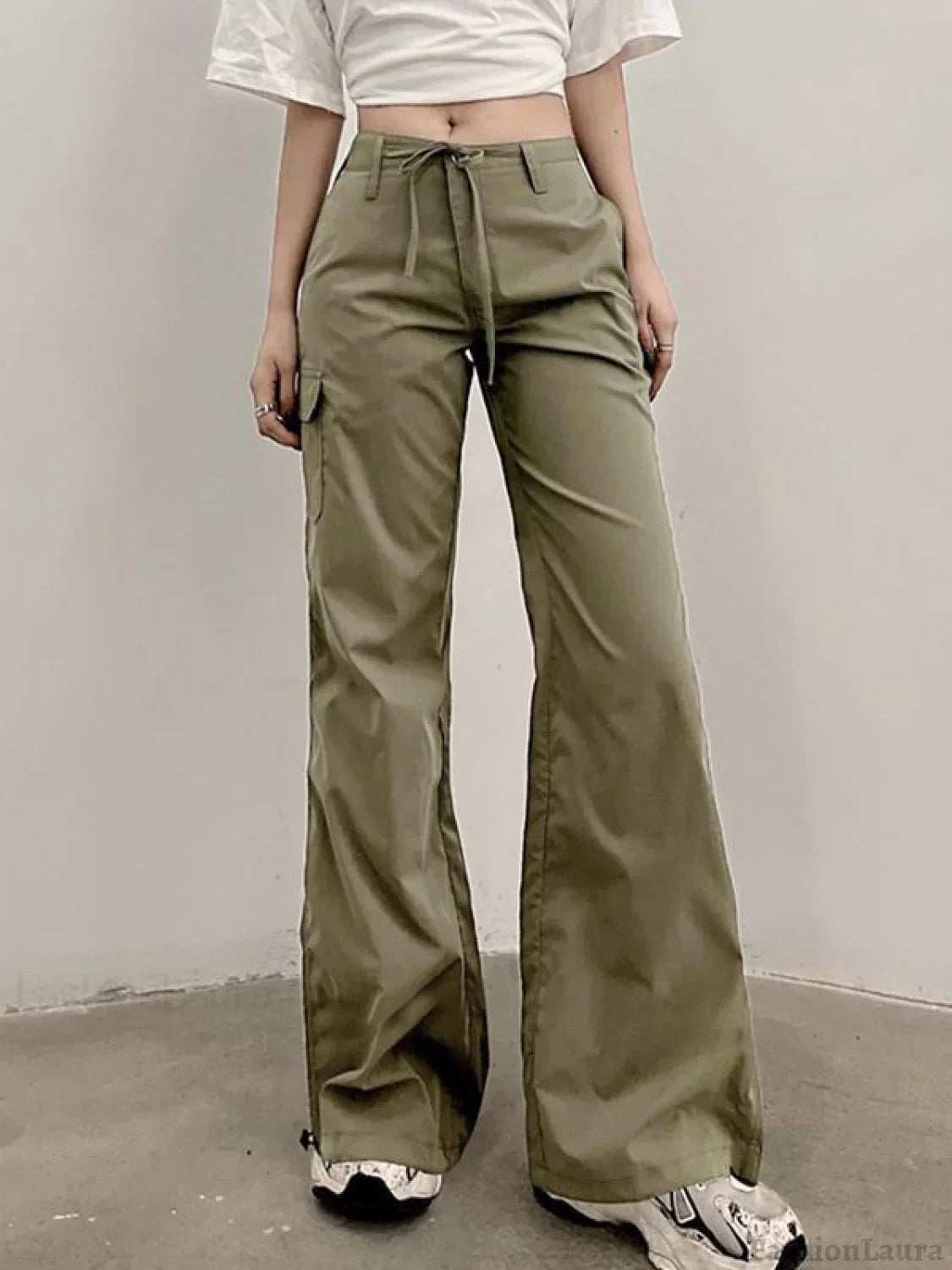 Straight Leg Pocket Cargo Pants
