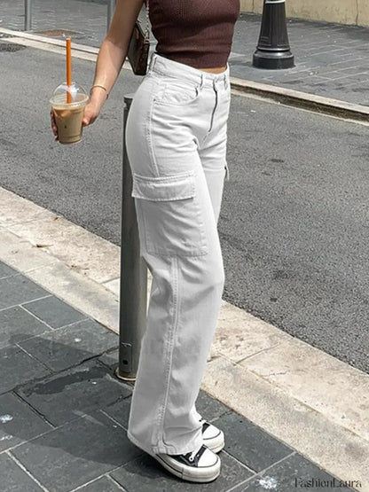 Straight Leg Y2K Cargo Pants