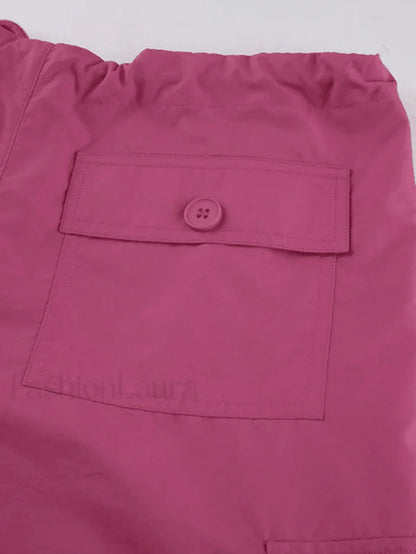Strap Detail Y2K Cargo Pants