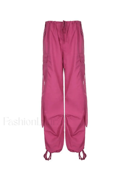 Strap Detail Y2K Cargo Pants