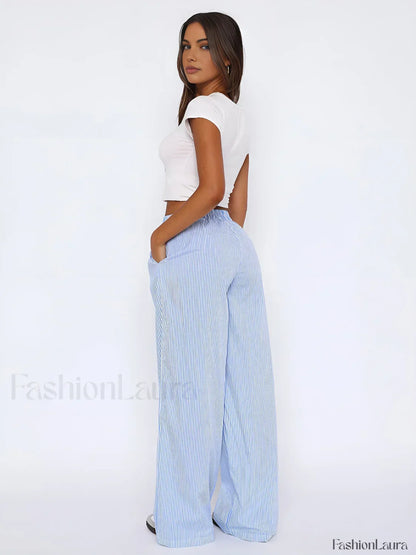 Styling Striped Graceful Long Pants