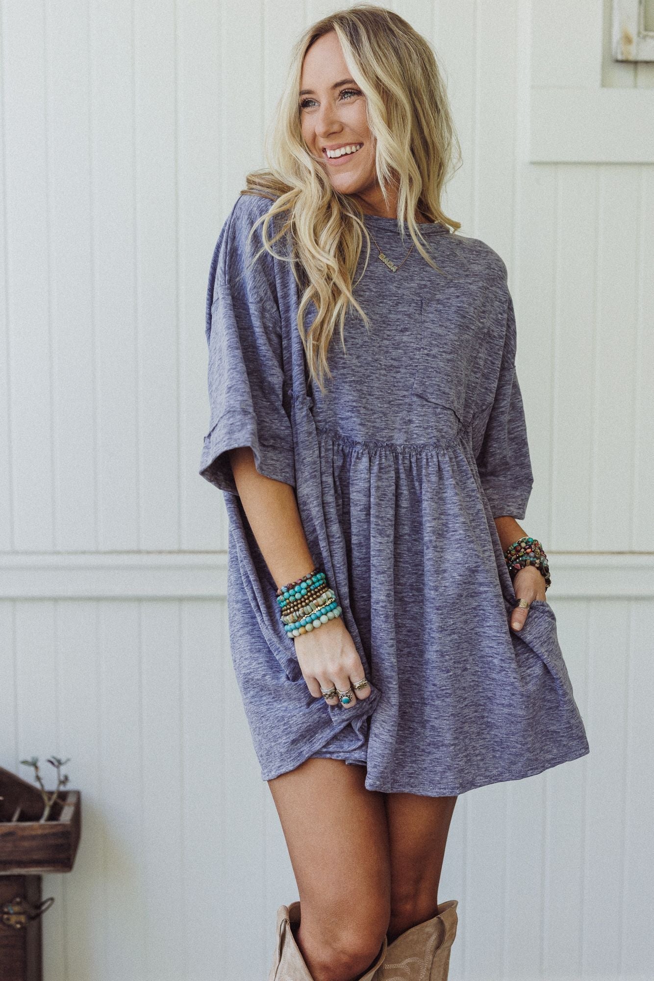 Meadow Scout Dress - Navy - Pre Order